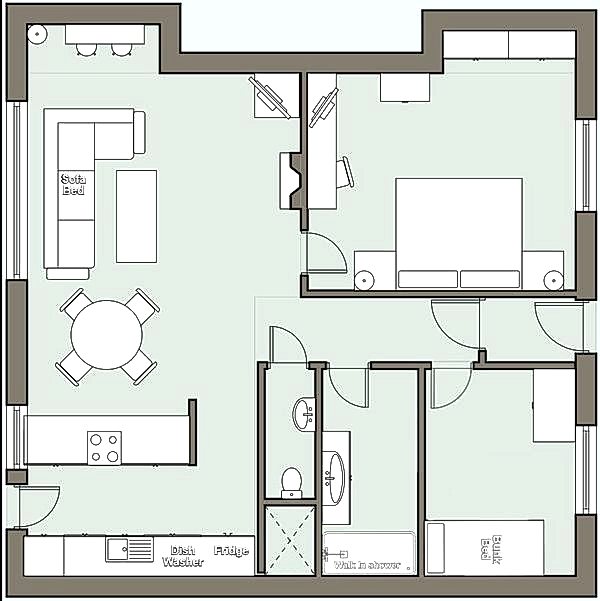 Apartment 1 Floor Plan